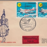 Paraguay - 2x5 Gs. Tante Ju Sonderflug 50 J. Luftpostverbindung Eilbrief 1976