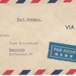 Japan - 100 Y. Giesserei u.a. Luftpostbrief Shibuya - Mannheim 1953
