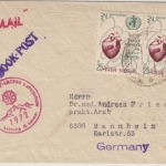 Nepal - 2x25 P. Herz Lupo-Drucksache Deutsche Everest Lhotse Expedition 1972
