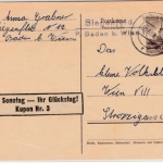 Österreich - Siegenfeld P. Baden b. Wien Postablage L2 Ganzsache n. Wien 1960