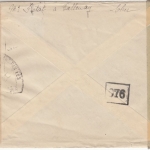 Frankreich - 4 Fr. Iris Brief n. USA Bigny-Vallenay - New York 1944 Doppelzensur