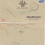 Spanien - 2x1 P.+70 C. Franco Luftpostbrief Pollensa - Berlin 1940 Doppelzensur