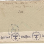 Spanien - 2x1 P.+70 C. Franco Luftpostbrief Pollensa - Berlin 1940 Doppelzensur