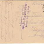 Bayern - Bayer. Res. Korps Brückentrain 1 Briefstempel Feldpostkarte 1916 n.