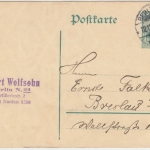 DR - Berlin SW 12 12.12.12 12-1-N Schnapszahl 5 Pfg. Ganzsache n. Breslau
