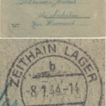 DR - Zeithain Lager ü. Riesa 8.1.44 Feldpostfaltbrief n. Nordenham - mit Inhalt