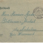 DR - Zeithain Lager ü. Riesa 8.1.44 Feldpostfaltbrief n. Nordenham - mit Inhalt