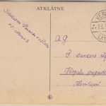 Ostland - 6 Pfg. AH/Überdruck Postkarte Vergali Latvija 1942