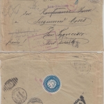 DR - 20 Pfg Germania Brief n. USA Marburg San Francisco 1905 div. Retourvermerke