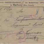 DR - 20 Pfg Germania Brief n. USA Marburg San Francisco 1905 div. Retourvermerke