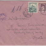 Böhmen & Mähren - Devisenzensur Prag Brief id. SLOWAKEI Prag Bratislava 18.11.39