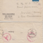 DR - 25 Pfg. Messe Wien Zensurbrief i.d. SCHWEIZ Eichwalde (Teltow) Genf 1941