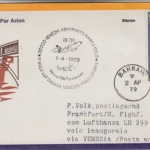 Bahrain - 60 F. Tracht LH 1st-flight Venedig FFM Zuleitungspost 1979
