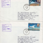 Bahrain - Concorde Satz 1976 LH 1st-flight Osaka FFM Zuleitungspost 1979