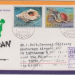 Aitutaki - 2 C. Muschel/OHMS u.a. LH 1st-flight Osaka FFM 1979 Zuleitung Etappe