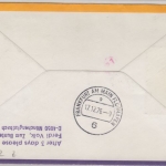 Cook Island - 1 C. Blumen/OHMS u.a. LH 1st-flight Sydney FFM 1976 Zuleitung