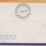 Solomon Islands - 2x20 C. Christmas LH 1st-flight Sydney FFM Zuleitungspost 1980