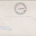Solomon Islands - 50 C. Christmas LH 1st-flight Sydney FFM Zuleitungspost 1980