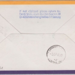Niue - 2x20 C, Christmas LH 1st-flight Sydney FFM Zuleitungspost 1980 Etappe !!