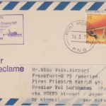 Papua New Guinea - 35 T. Musikinstrument LH 1st-flight Osaka FFM Zuleitung 1979