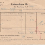 Gen.Gouv. Polen - Postamt 3 Krakau Lieferschein f. Postwertzeichen 20.10.1944