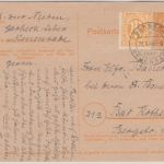 Bizone AM-Post - 6 Pfg Ganzsache + Zusatz Garbeck ü. Neuenrade Poststelle I 1946