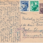 Österreich - 30g Trachten Ganzsache + Zusatz Kreuzen Berlin 1952 Zensur