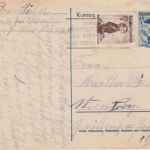 Österreich - 45g Trachten Ganzsache + Zusatz Ortskarte Wien 1951