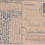 All.Bes. - Loquard ü. Emden Poststelle I 12 Pfg. Ganzsache 1946