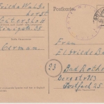 Brit. Zone - Behelfsausgabe 6 Pfg Ganzsache Gütersloh - Bad Rothenfelde 29.10.45