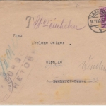 AM-Post/Österreich - Laaspe 16.11.45 Brief-Vds. n. ÖSTERREICH Zensur Nachporto