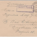 All.Bes. - Hagen ü. Osnabrück 8.11.45 Gebühr bezahlt Brief n. Bad Rothenfelde