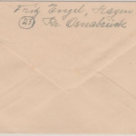All.Bes. - Hagen ü. Osnabrück 8.11.45 Gebühr bezahlt Brief n. Bad Rothenfelde