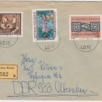 Österreich - Linz 1978 Einschreibebrief Tauschsendung amtl geöffnet Stasi-Zensur