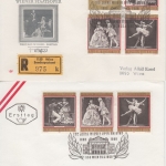Österreich - 100 J. Staatsoper Zusammendrucke ex KB 7 Schmuckbriefe/FDC 1968