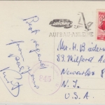 Österreich - 60g Trachten Karte n. USA Wien - Newark 1949 österr. Zensur