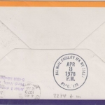 Belize - 50 C. Christmas LH 1st-Flug Bogota New York 1979 seltene Zuleitungspost