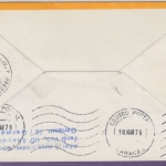 St. Kitts-Nevis - 45 C. ECCA LH 1st-Flug Caracas Lima 1976 Zuleitungspost !