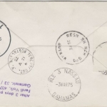 Guyana - 50+25+8 C. Christmas LH-1st-Flug Montreal - FFM 1975 Zuleitungspost