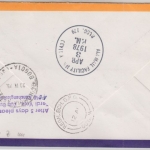 Guyana - Intelsat Satz u.a. LH-1st-Flug Bogota New York 1978 Zuleitungspost