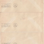 Belgien - CIPEX 1947 Überdruckausgabe 3 Umschläge/Sonderflug Brüssel New York