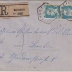 Frankreich - 2x1,50 F. Pasteur Einschreibebrief Reichstett - Berlin 1928