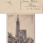 Frankreich - 5e Centenaire Cathedrale Strasbourg 1939 SST AK Starßburg Münster