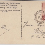 Frankreich - 5e Centenaire Cathedrale Strasbourg 1939 SST AK Starßburg Münster
