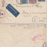 Griechenland - 5 Dr. Dädalus Ikarus u.a. Luftpost Zensurbrief Athen 1940 n. Berg