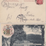 Großbritannien - Trossachs Hotel Callander sw-AK/Wappen gelaufen 1905