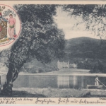 Großbritannien - Trossachs Hotel Callander sw-AK/Wappen gelaufen 1905