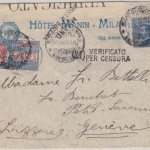 Italien - 30 C. Expres u.a. Eilbrief i.d. SCHWEIZ Mailand - Genf 1916