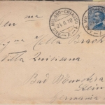 Italien - Amb. Milano - Chiasso 1910 Bahnpost Brief n. Bad Münster a. Stein