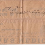 Österreich - 3 H. Franz-J. Privatganzsache Streifband Ars Medici Wien Jena 1912